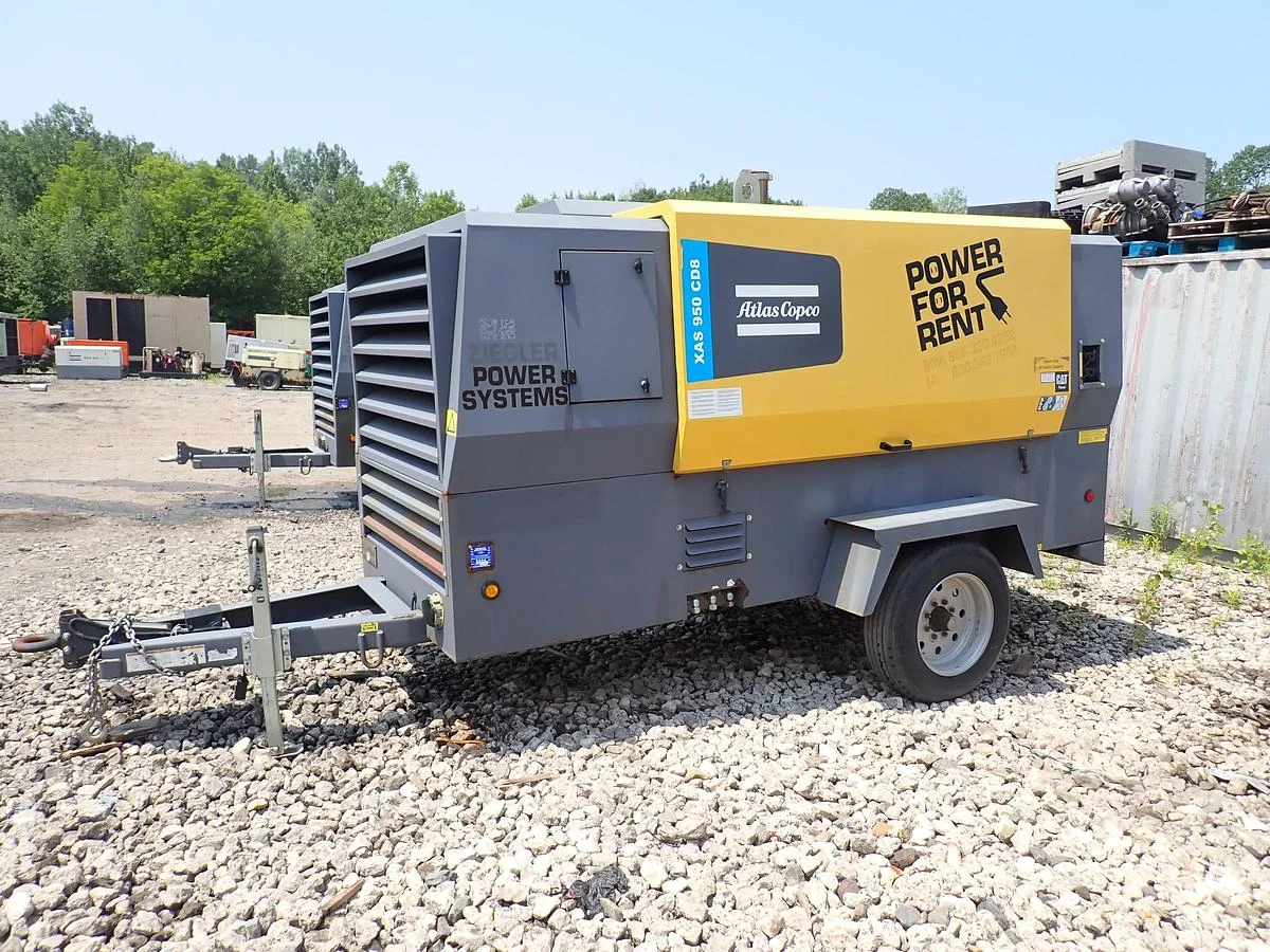 2020 Atlas Copco XAS950CD8 950 CFM Air Compressor 842 HOURS