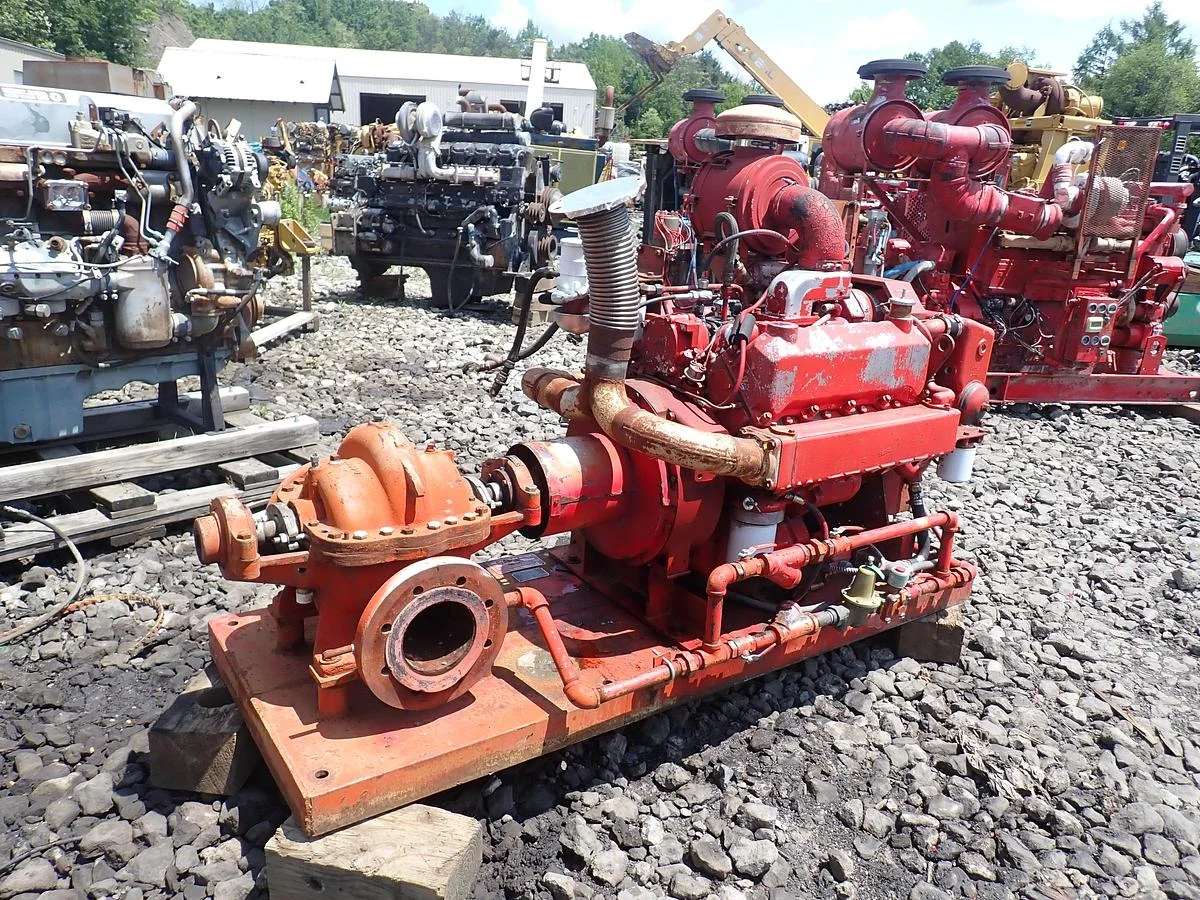 1986 Patterson 8x6 YR Diesel Fire Pump CUMMINS V504 818 HOURS